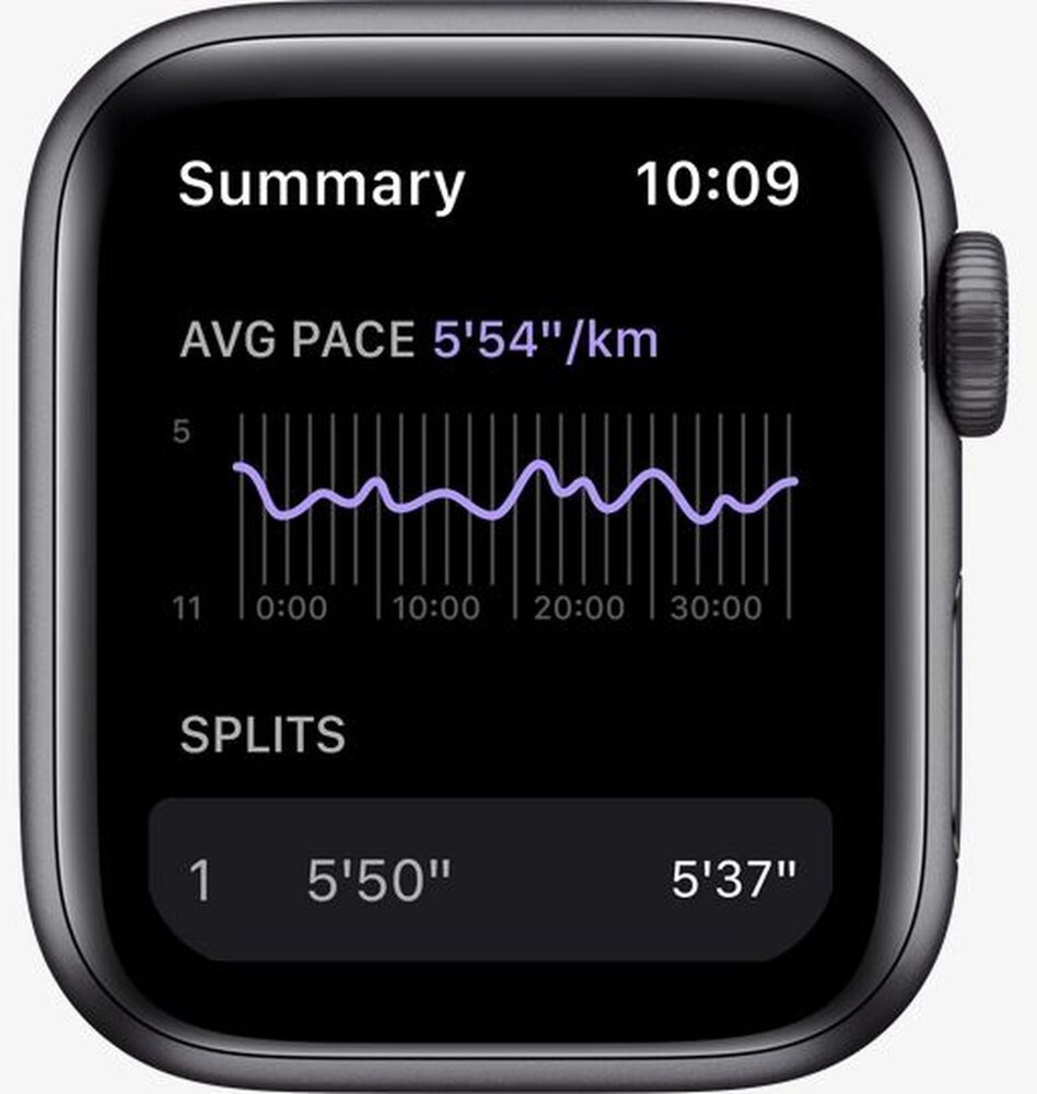 Apple Watch Nike SE GPS 44mm Space Grey Aluminium Case with Anthracite/Black Nike Sport Band (MKQ83) 